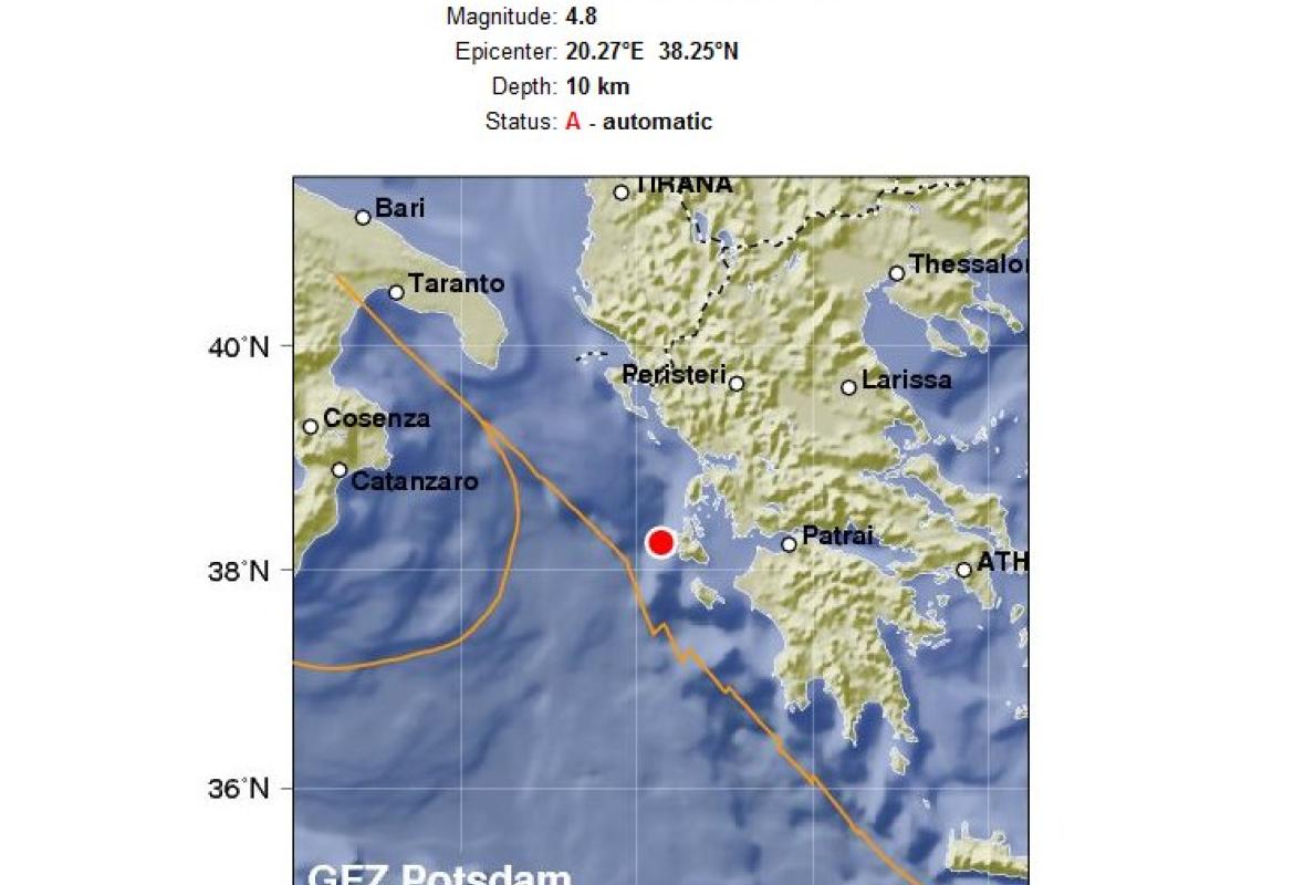 Avvertito anche a Galatina il terremoto avvenuto in Grecia