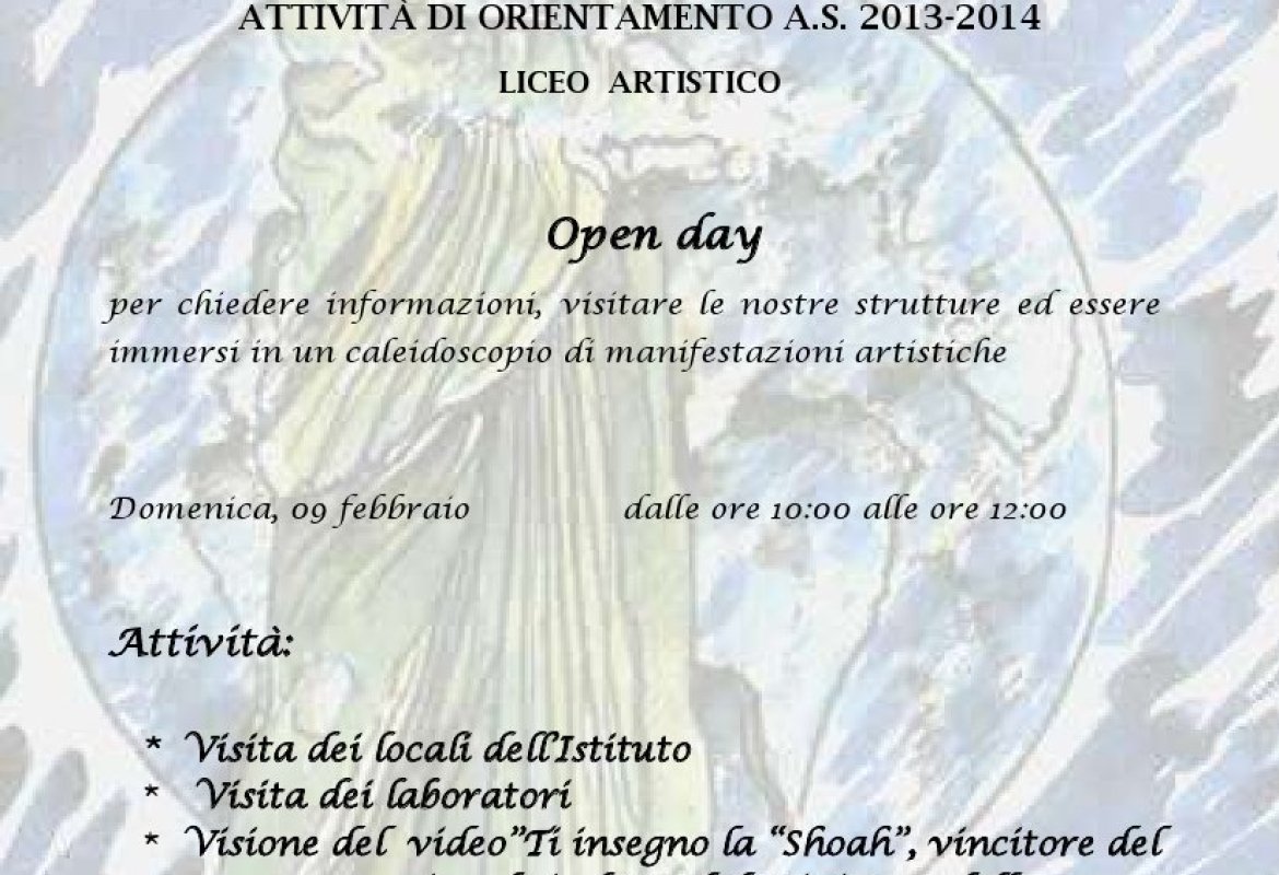 Domenica l'open-day del Liceo Artistico di Galatina