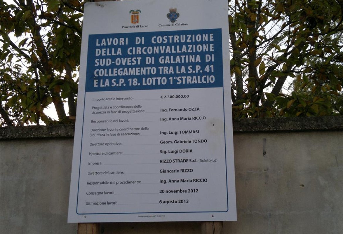 Basta menzogne sulla circonvallazione sud-ovest!