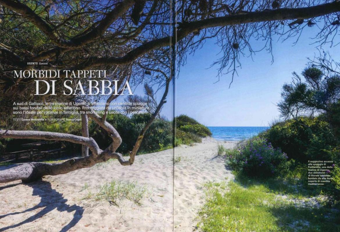 Le meraviglie di Ugento illustrate su 'Bell'Italia'