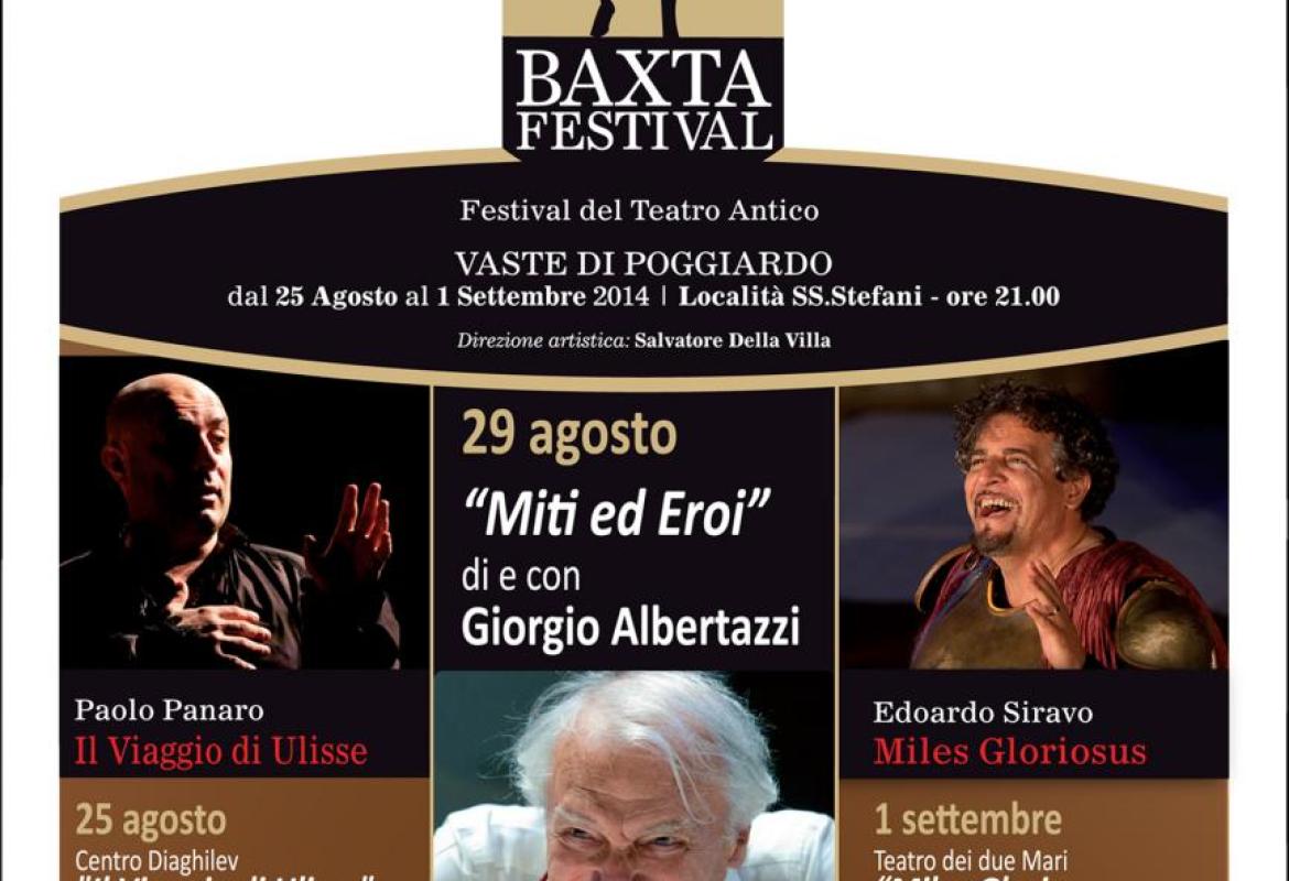 A Vaste il Festival del Teatro Antico con Giorgio Albertazzi