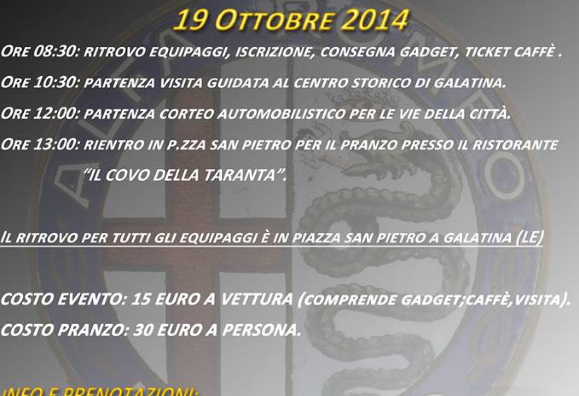 Verso il quinto raduno degli alfisti a Galatina