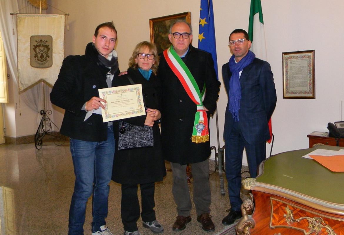 A Valerio Coluccia la borsa di studio De Simone