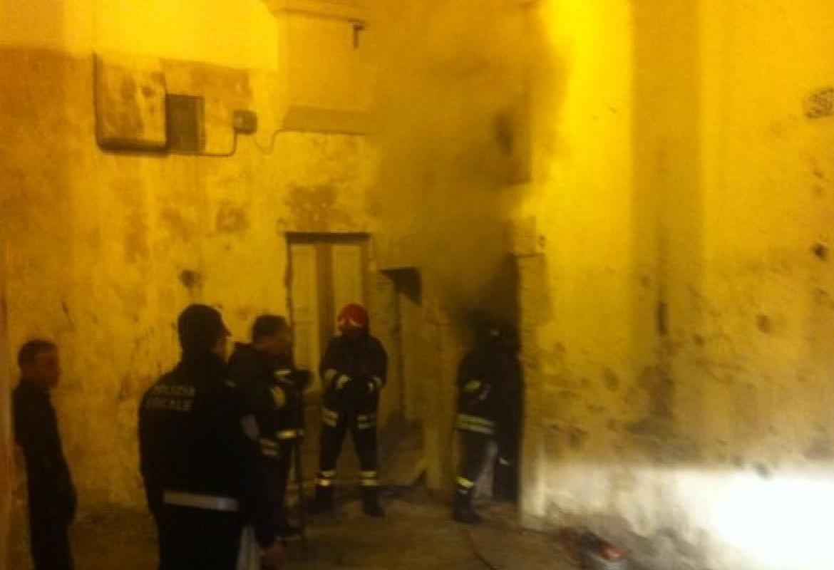 Incendio in Corte Taddeo, nessun danno alle persone