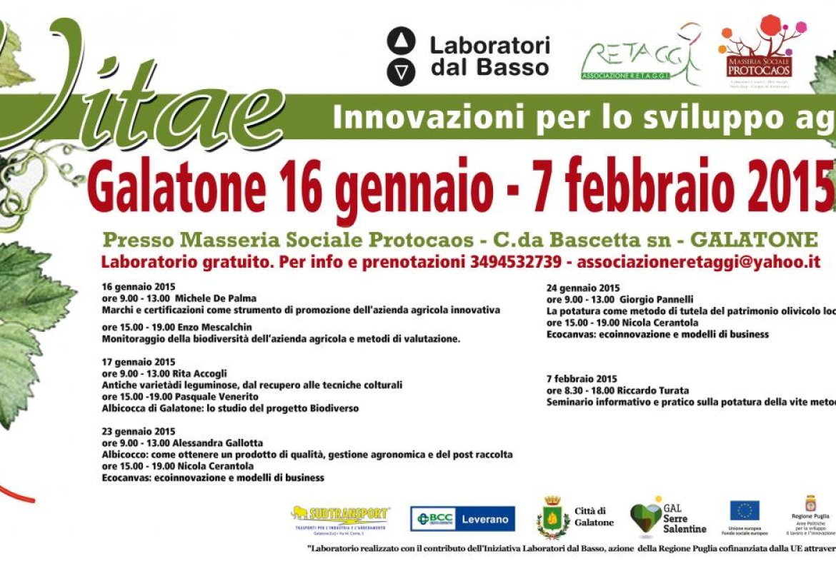 “VITAE_innovazioni per lo sviluppo agricolo”