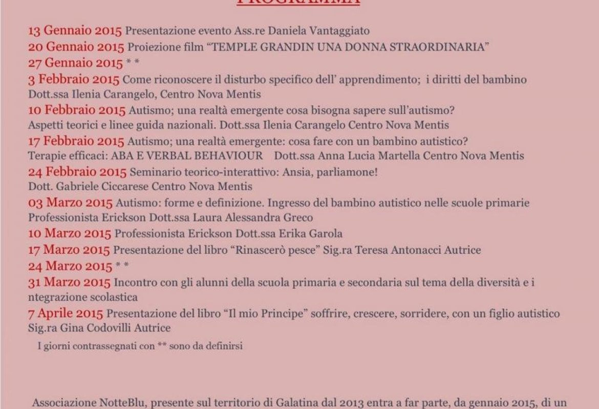 Occuparsi di autismo a Galatina