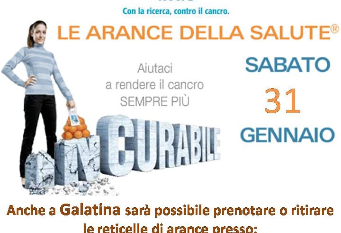 Anche a Galatina le 'arance della salute'