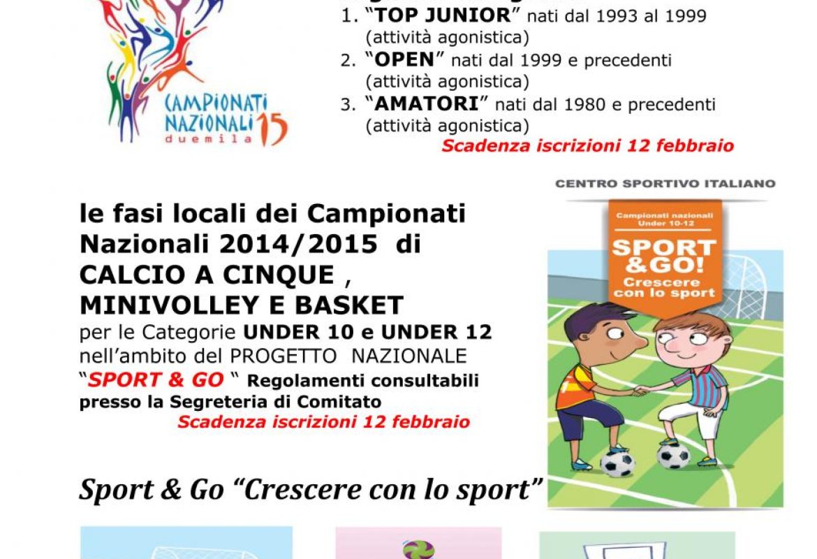 Lo sport per tutti del Centro Sportivo Italiano