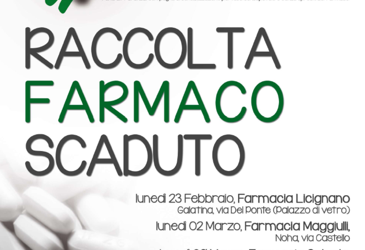 Farmaci scaduti, campagna di sensibilizzazione davanti a quattro farmacie
