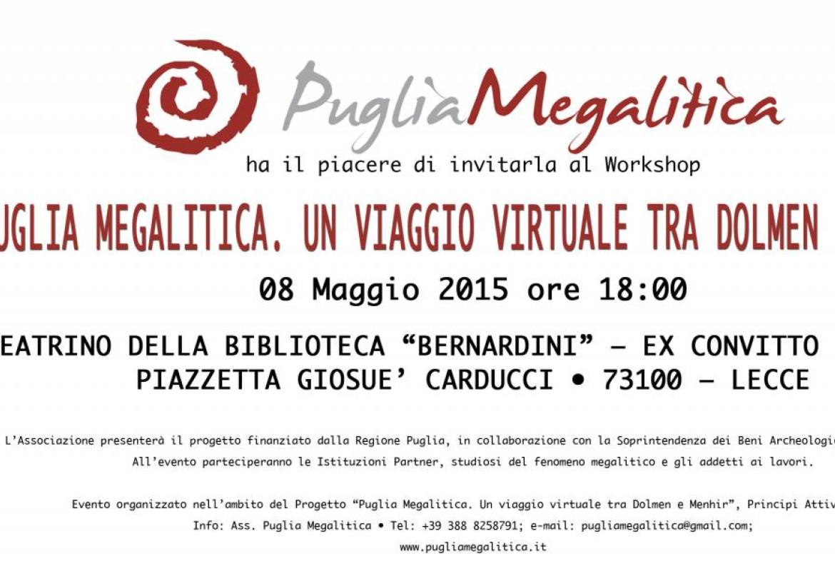 Un giornata alla scoperta della 'Puglia Megalitica'