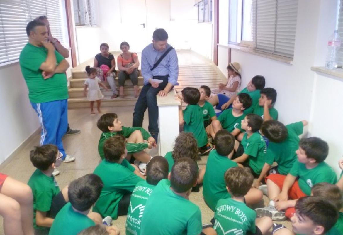 Gli allievi della Showy festeggiano la fine della stagione sportiva