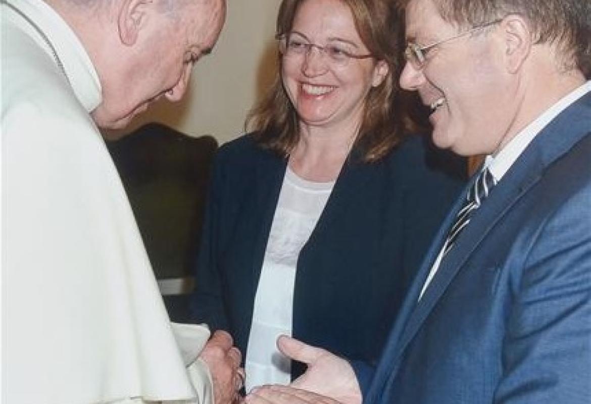 L'abbraccio di Papa Francesco