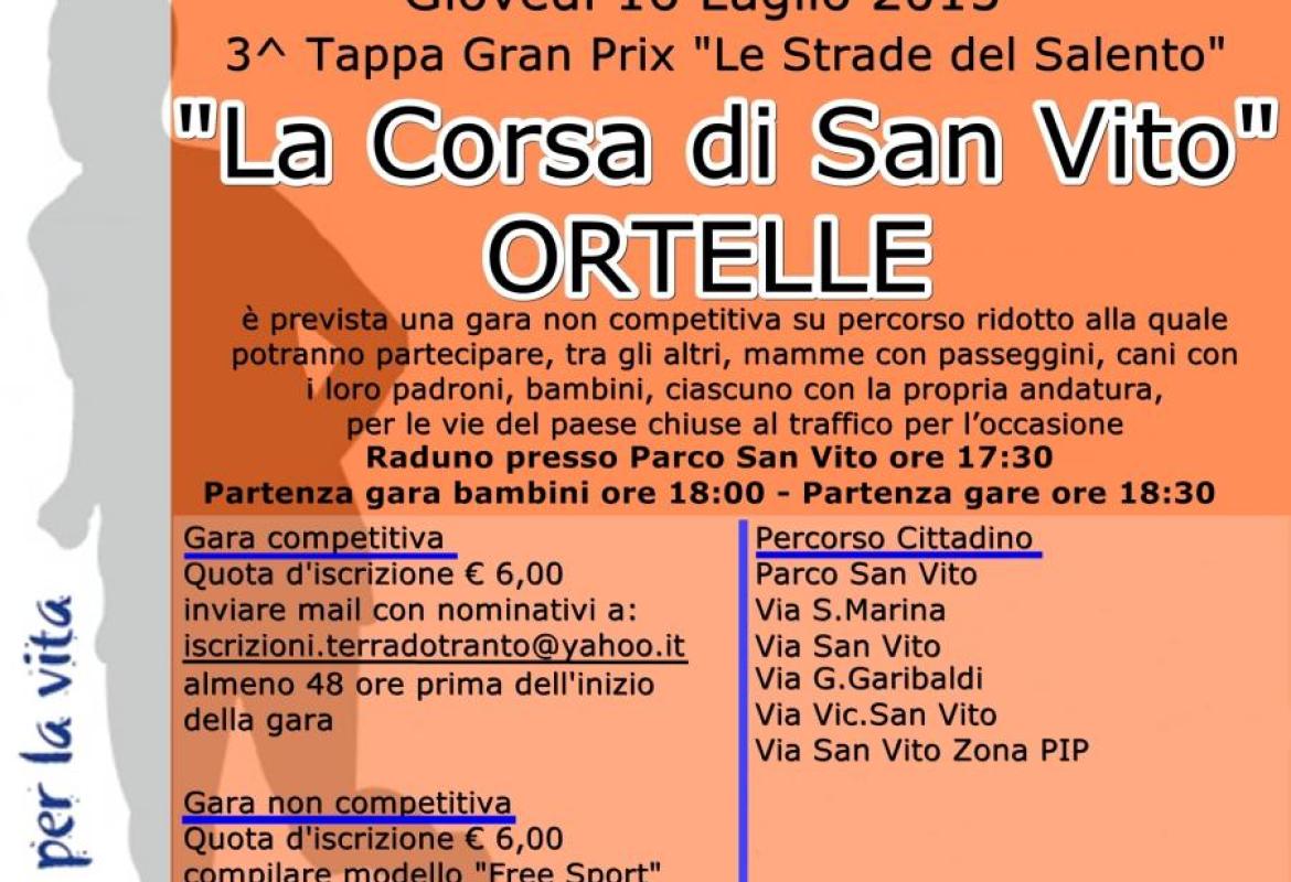 Da Ortelle la terza tappa  del Grand Prix "Le Strade del Salento" 
