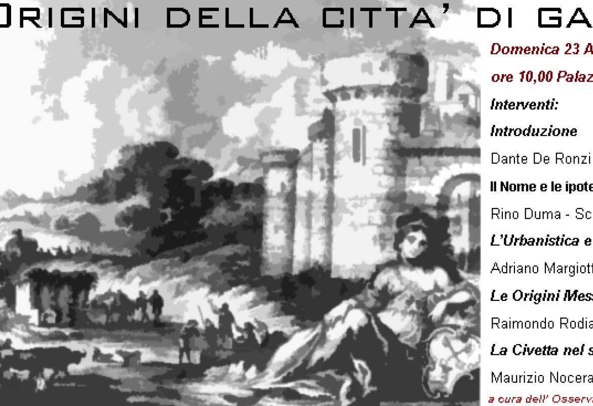 'Le origini della città di Galatina', un convegno a Palazzo Baldi