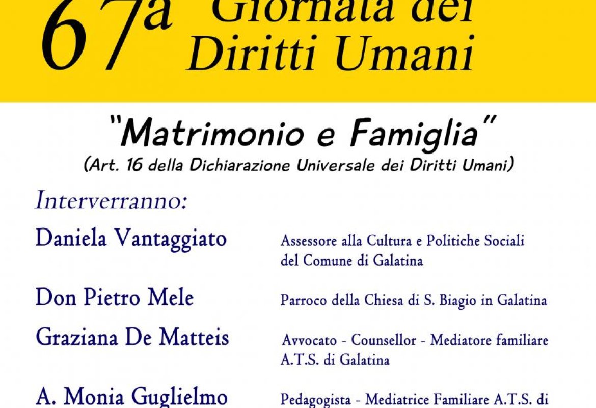 "Matrimonio e famiglia"