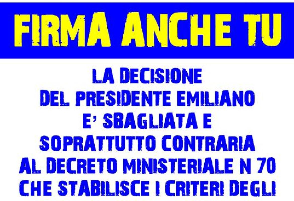 Una petizione popolare per salvare l'Ospedale