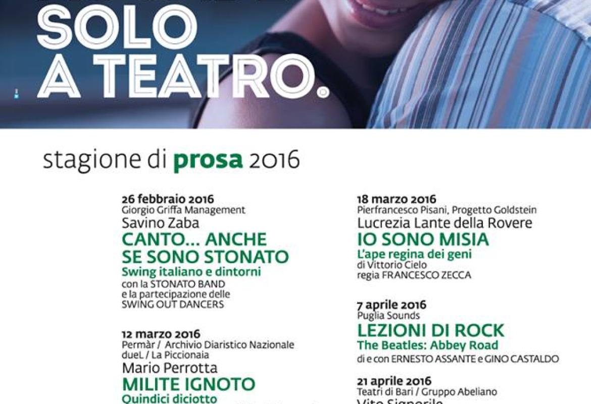 La stagione di prosa del Cavallino Bianco