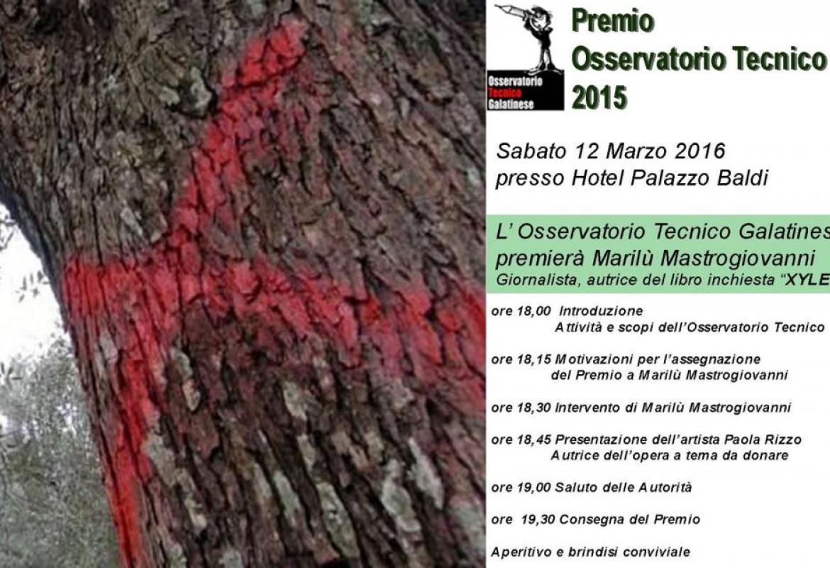 A Marilù Mastrogiovanni il premio dell'Osservatorio