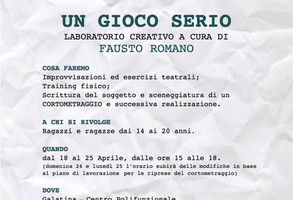 “Un gioco serio”