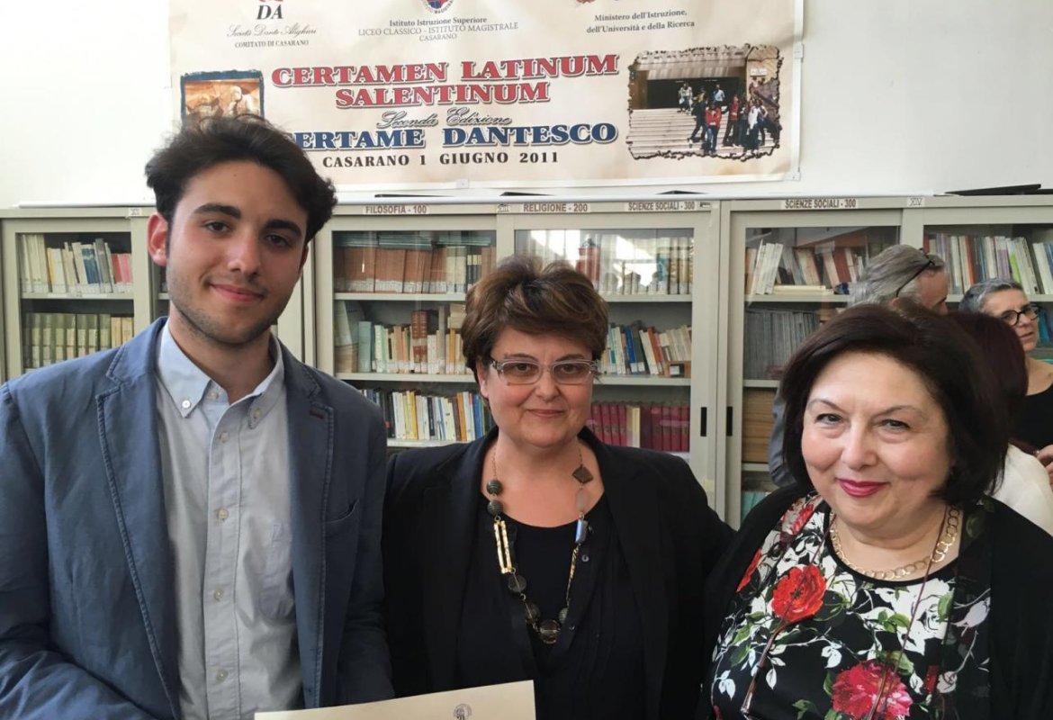  Emanuele Guido del Liceo Colonna di Galatina ha vinto il Certamen Latinum Salentinum