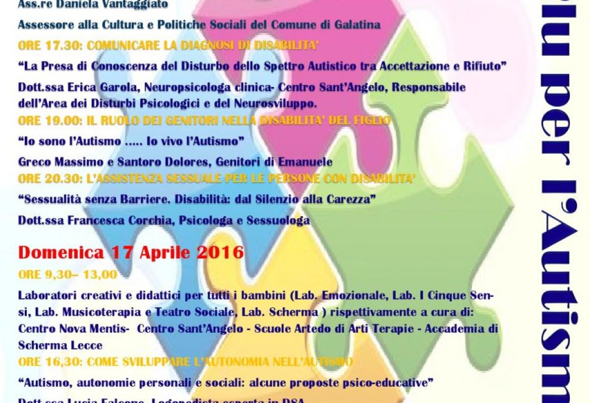 Io sono l’autismo, io vivo l’autismo