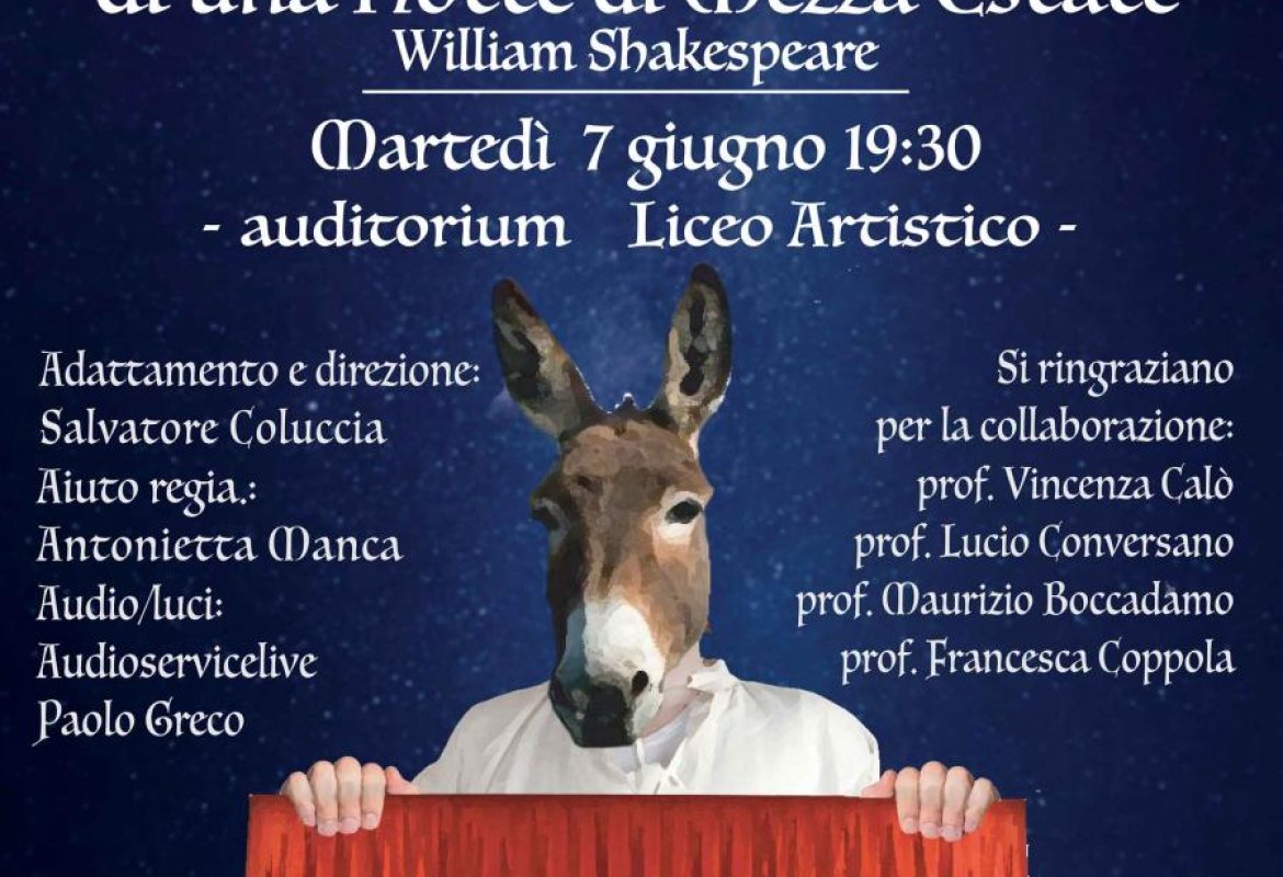 In scena al Liceo Artistico il “Sogno di una notte di mezza estate”