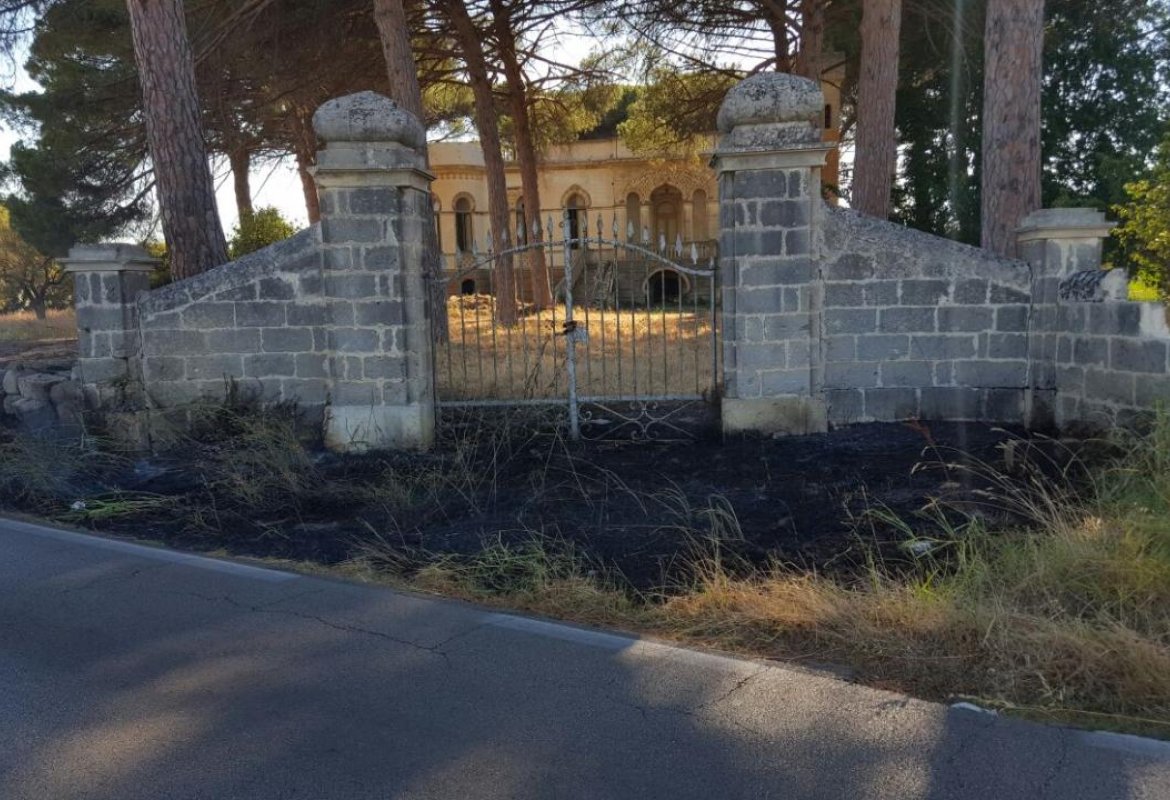 Villa Bardoscia salvata dalle fiamme