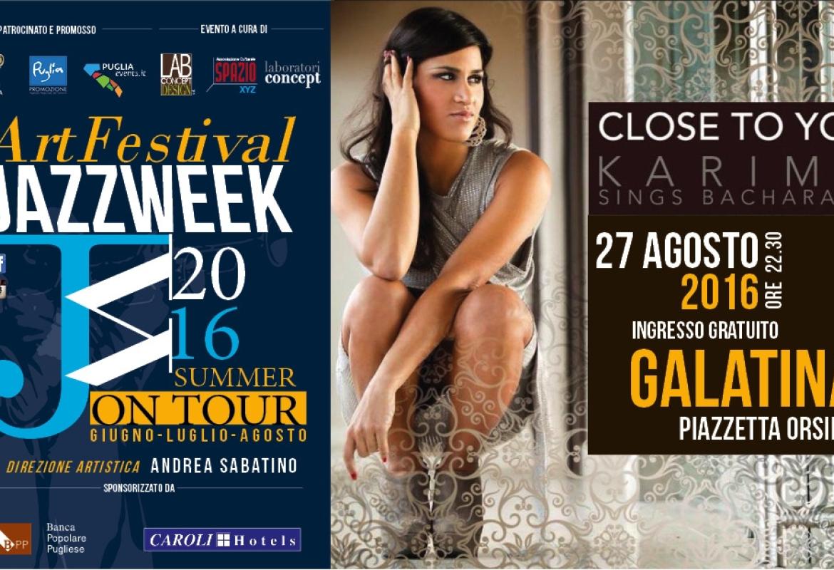 Karima in piazzetta Orsini nel giorno del concertone