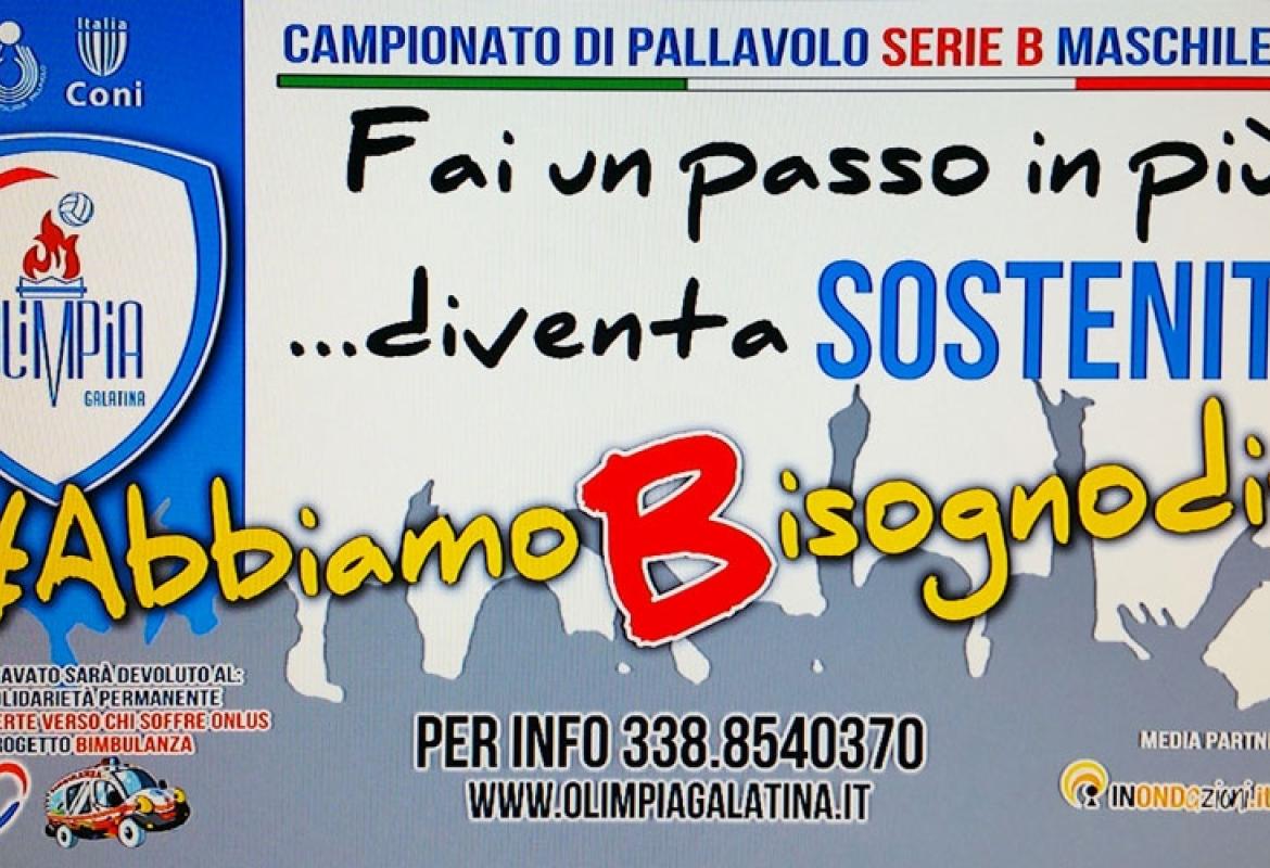 Con l'Olimpia Volley &quot;Fai un passo in più...&quot; per sostenere la Bimbulanza