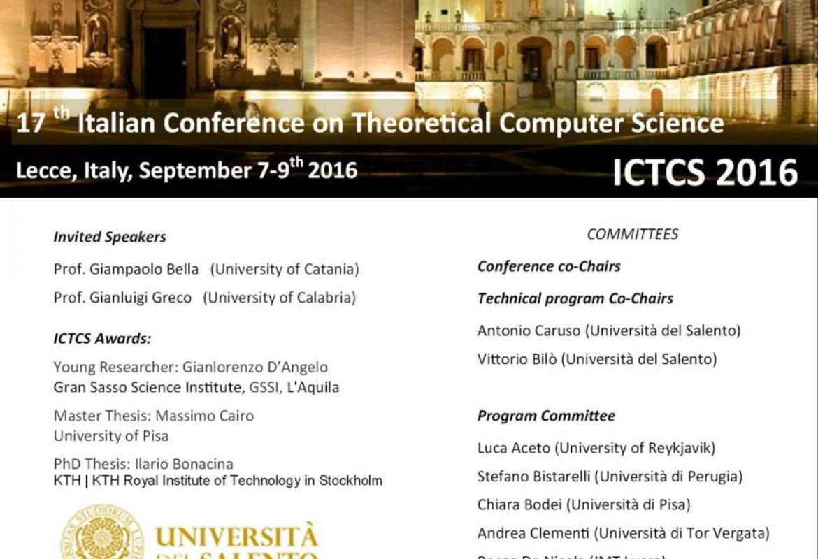 L'Informatica Teorica si dà appuntamento a Lecce