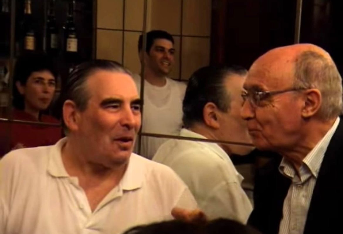 Andrea Ascalone Josè Saramago sullo sfondo Davide Ascalone