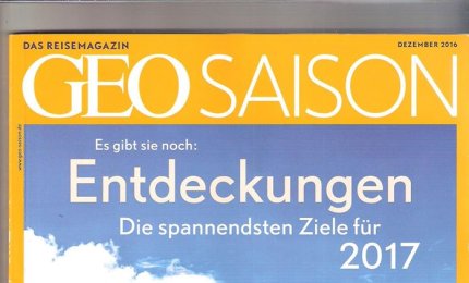 Galatina sulla copertina di Geo Saison, il più prestigioso mensile europeo di turismo