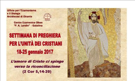 Le iniziative della settimana di preghiera per l'Unità dei cristiani
