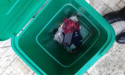 La Monteco e l'indifferenziata in via Sanremo