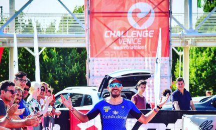Leonardo Beccarisi fra l'elite del circuito Ironman