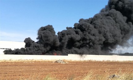 Il M5S scrive al Comune per avere notizie sull'incendio nella zona industriale di Galatina
