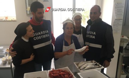 Sequestrati prodotti ittici e donati alla mensa Caritas di Galatina 