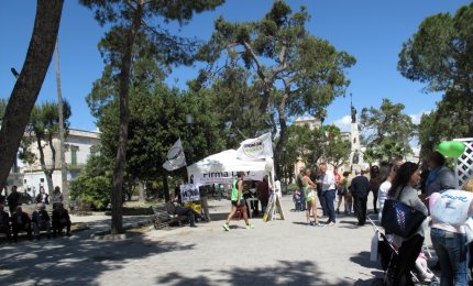 Grillini galatinesi in piazza contro il Rosatellum