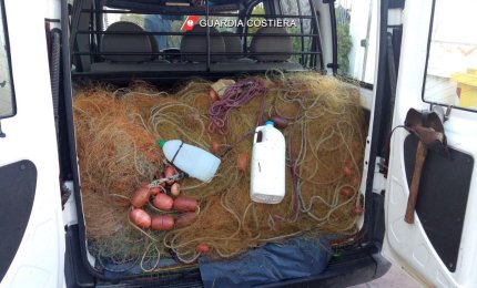 Pescavano in zone vietate, multati