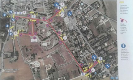 Un’autocisterna contro il muro del Liceo Scientifico di Galatina, è emergenza. Interviene anche il 118