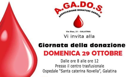  “Una goccia di vita per la vita!” domenica 29 dalle ore 8 alle 12