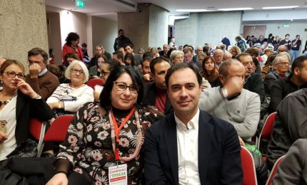 Daniela Sindaco all'assemblea nazionale di Articolo 1 Mdp