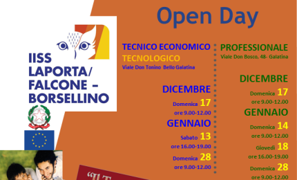 Gli open day del “Laporta/Falcone e Borsellino” 