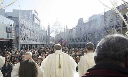 L'Arcivescovo ha acceso la fòcara