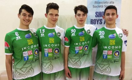 Tre allievi del vivaio con la Showy in serie C
