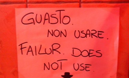 "Mi scappa la pipì", "Il bagno è guasto"