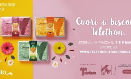 I Cuori di biscotto nelle piazze per Telethon