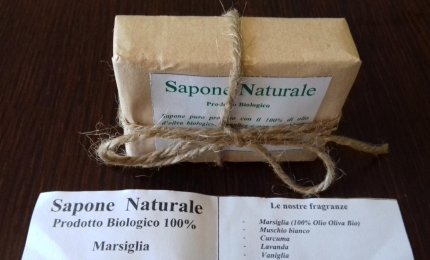 "Produco a Galatina il vero sapone di Marsiglia biologico ricavato dall'olio di oliva"