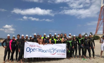 Terza traversata a nuoto dello Stretto di Messina per una chirurgia sicura delle malformazioni al volto