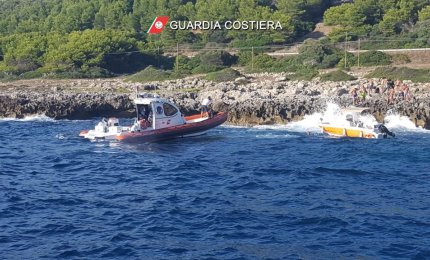 Quattro diportisti alla deriva soccorsi dalla Guardia Costiera a Torre Uluzzo